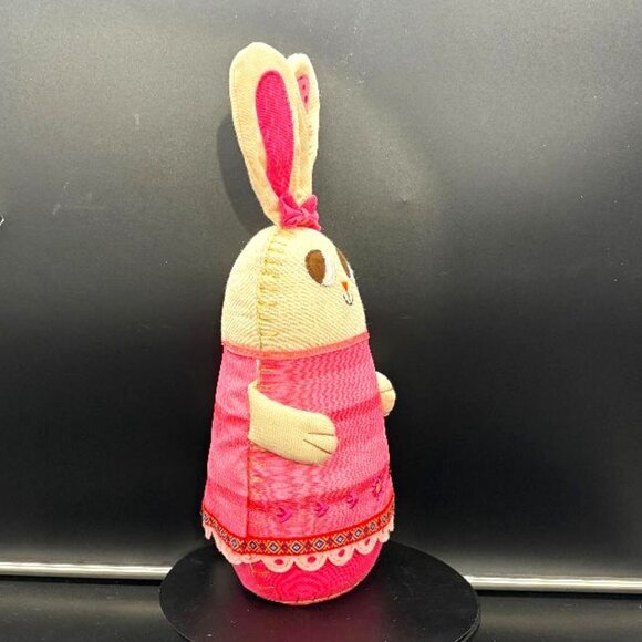 Vintage 2016 Target Stuffed Pink Bunny Rabbit Easter Decor 13" - Picture 5 of 7